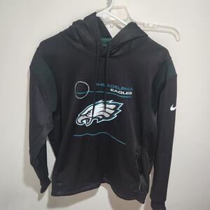 Nike Philadelphia Eagles Hoodie Black Mens Size XL On the Field NFL
